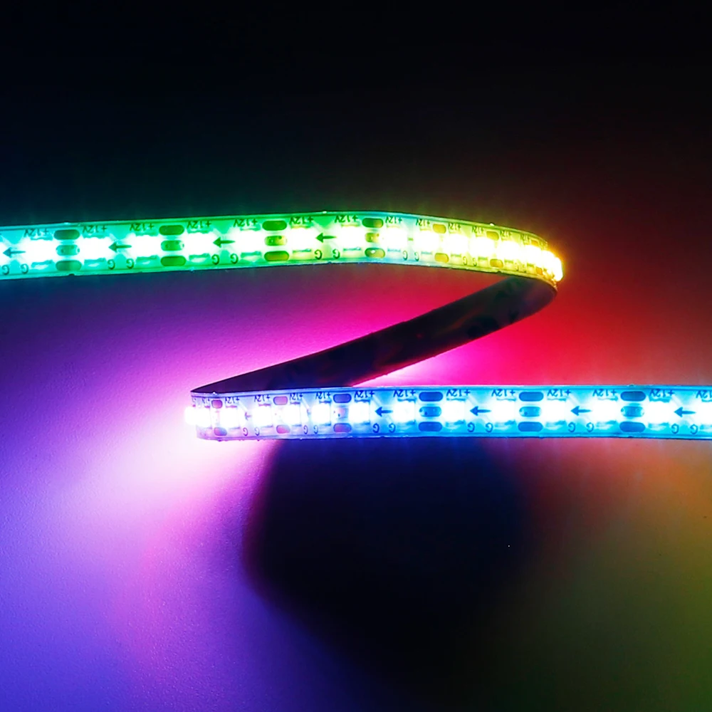 12V 5mm WS2812 2020 SMD Addressable Led strip light Ultra-Narrow WS2812B 60/100/160/200leds/m RGBIC Full color LED Lighting lamp