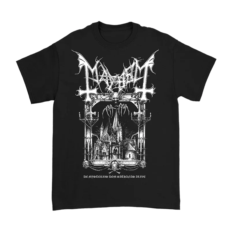 

Mayhem Printing T-Shirt Men's and Women's Short Sleeve Retro Metal Band Y2k Tops Brand T-shirt Summer Men Clothing Streetwear