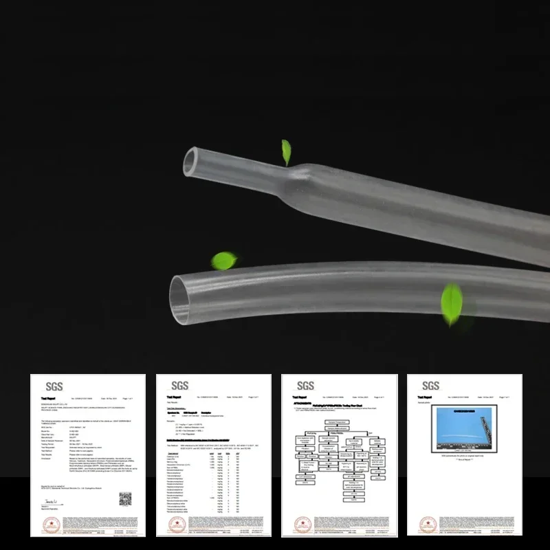 1/5/10M Transparent 2:1 Heat Shrink Tube Wrap Dia. 0.6 ~ 80mm Wire Repair DIY Thermoretractile Shrink Tube for Electric Cables