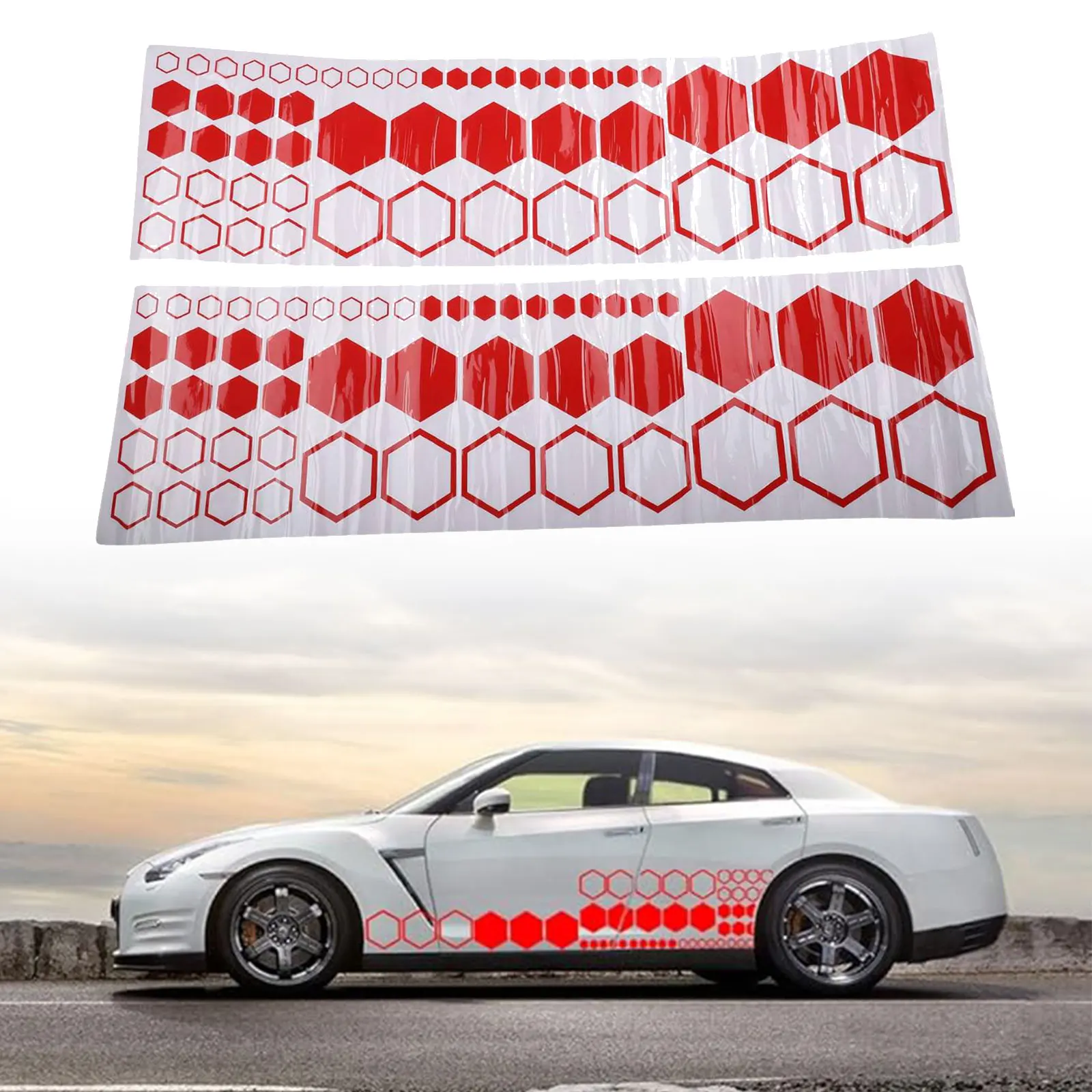 Car Decorative Stripes 104PCS Car Decals Vehicle Personalization Easy Installation Design Multiple Color Options