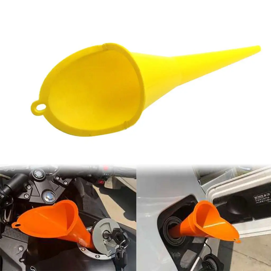 Multi-Function Plastic Long Neck Oil Funnel -Automotive Oils Lubricants Engine