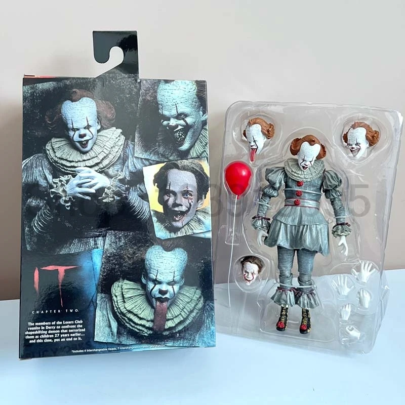 NECA-Pennywise الفصل الثاني في نهاية المطاف شكل العمل نموذج لعب للأطفال ، جمع دمية الرعب ، عيد الميلاد الحاضر