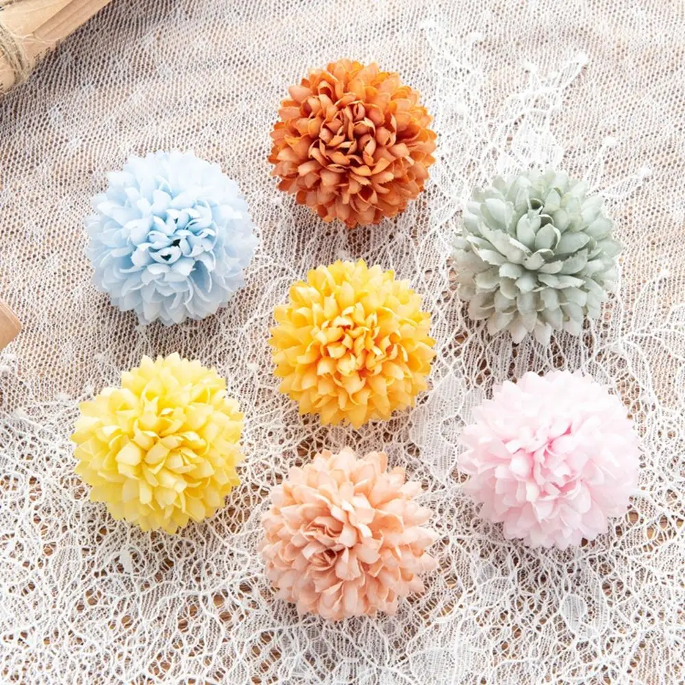 

100Pcs Artificial Flower Silk Ball Hydrangea Wedding Outdoor Garden party Home Decor Christmas Garland Diy Scrapbook Candy Box