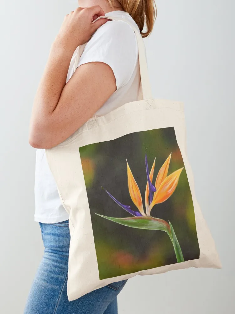 Bird of Paradise Tote Bag custom canvas bag Portable shopping bag custom bags canvas tote
