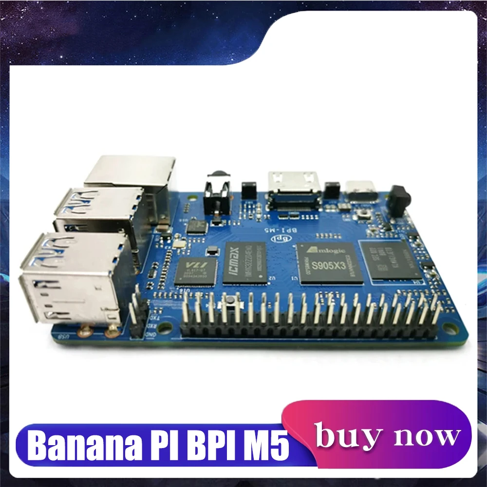 

Banana PI BPI M5 New Generation Single Board Computer Amlogic S905X3 Design