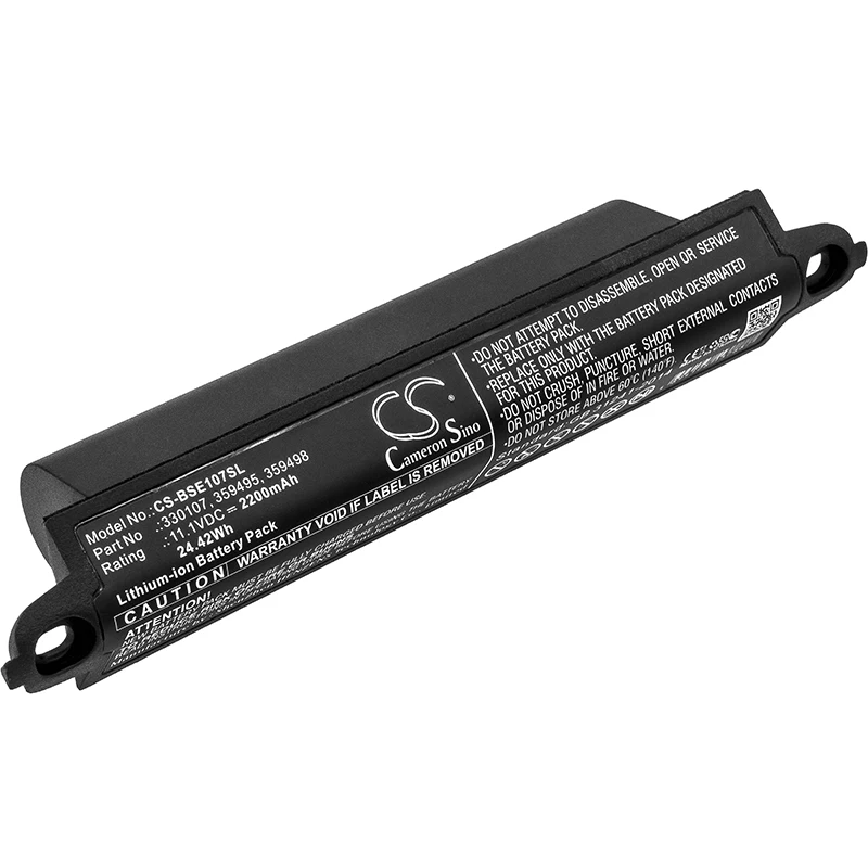 Speaker 2200mAh/24.42Wh Battery For BOSE 404600  SoundTouch 20  Soundlink 2  Soundlink II  Color  Black Volts  11.10V