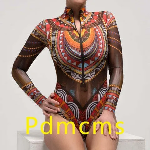 

Новинка 2025 года, цельный солнцезащитный крем с длинными рукавами, фиксированная сетчатая пряжа, популярный костюм для русской интернет-знаменитости, женский купальник, купальник