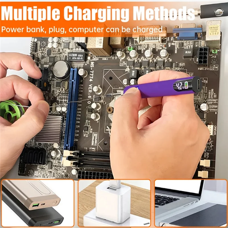 

ABFY-Wireless Charging Electric Soldering Iron Solder Adjustable Voltage & Portable Fast Charging Repair Welding Tools