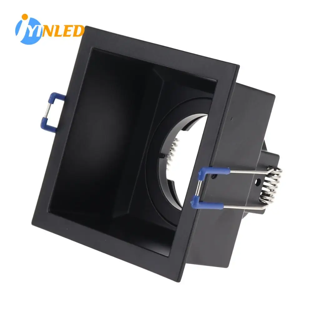 Recesso LED Spot Downlight, montagem da lâmpada do teto, quadro ajustável, luminária bulbo, dispositivo elétrico variável, GU5.3, GU10, E27