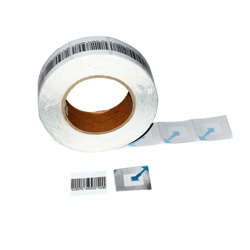 1000pcs/Roll EAS RF Alarm Sticker Retail Security Anti Theft Tag 8.2mhz Self adhesive Barcode Soft Label for Supermarket