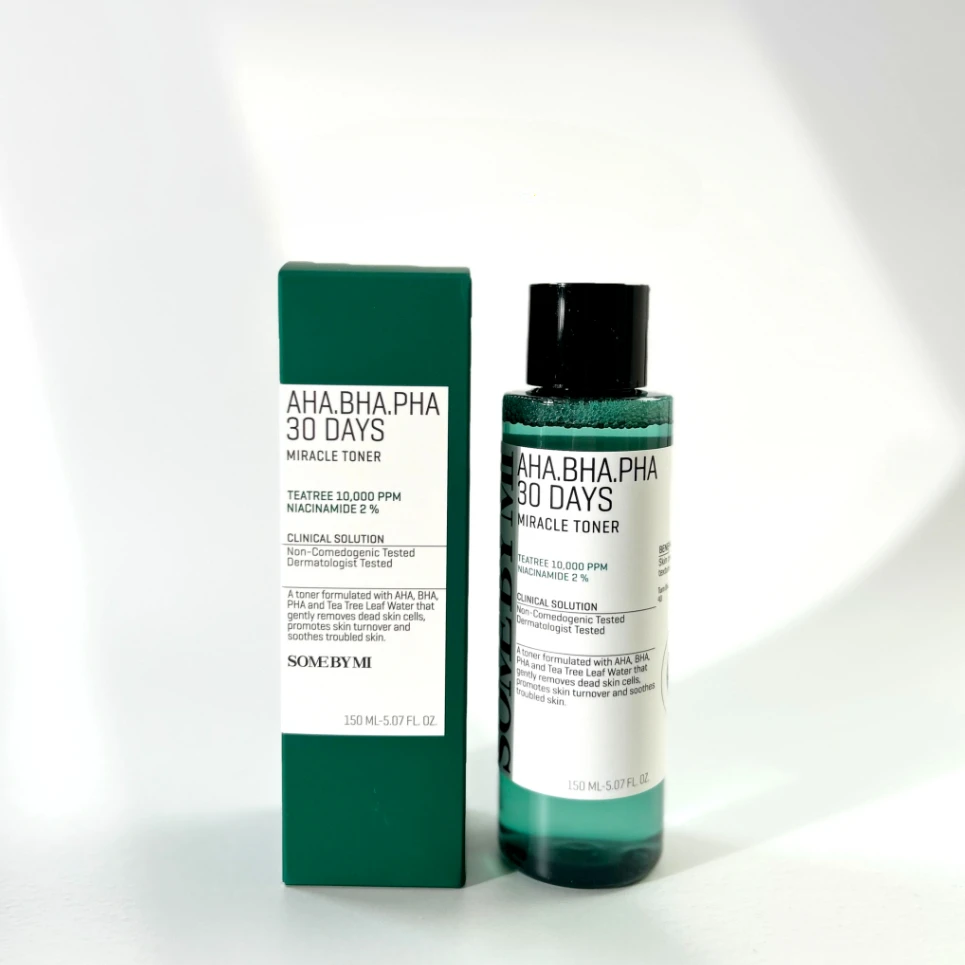 SOME BY MI AHA BHA PHA 30 Tage Miracle Toner 5,07 Unzen/150 ml, hergestellt aus Teebaumblattwasser für empfindliche Haut