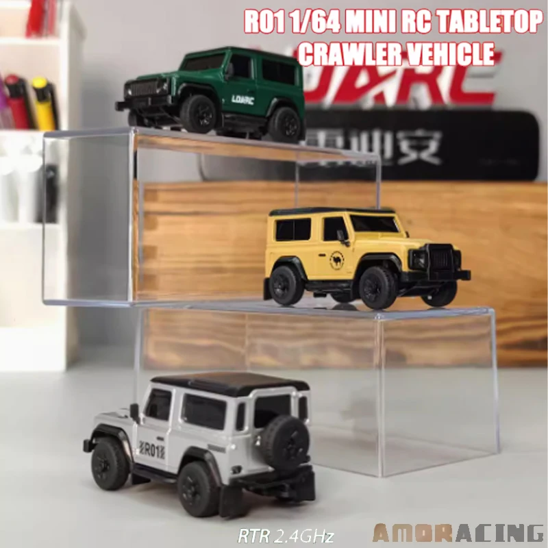 

LDARC R01 MINI RC Crawler 1/64 Simulated Electric Remote Control Model Car Tabletop RTR 2.4GHz Adults Children's Toys