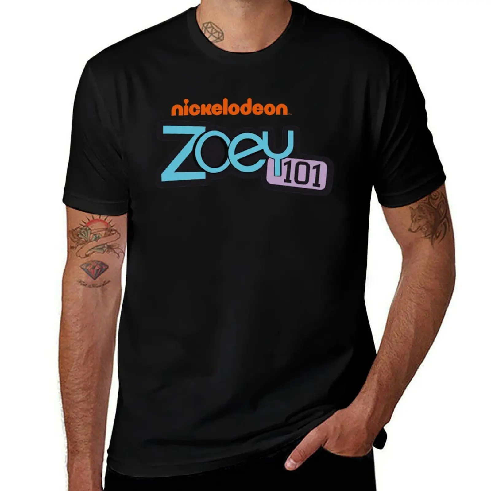 zoey 101 logo vector T-Shirt Plus Size Street Style Tee