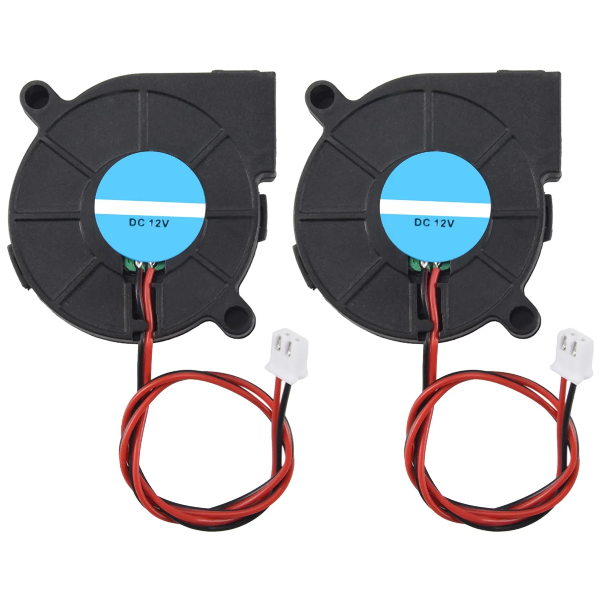 2 pcs Cooling Blower Fan DC 12V 0.15A 50mmx15mm Fans for 3d Printer Humidifier Aromatherapy and Other Small Appliances Series