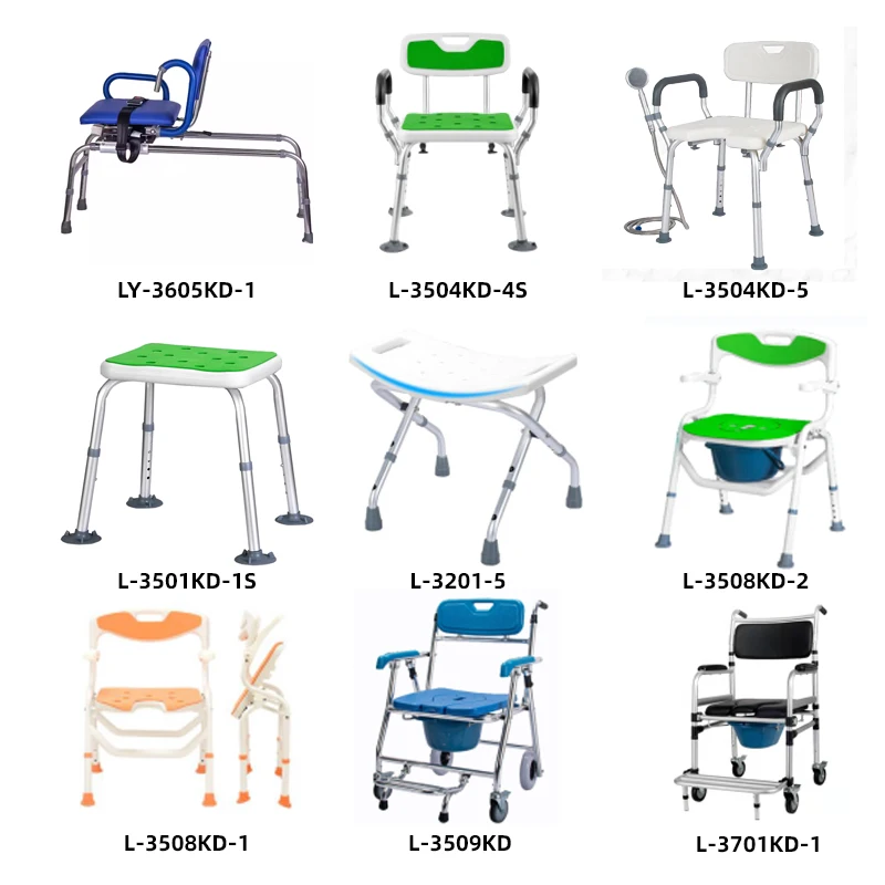 

Xiamen Liyuan Metal Co Ltd Shower Stool Height Adjustable Lightweight Aluminum Elderly Disabled Bath Seat Shower Chair
