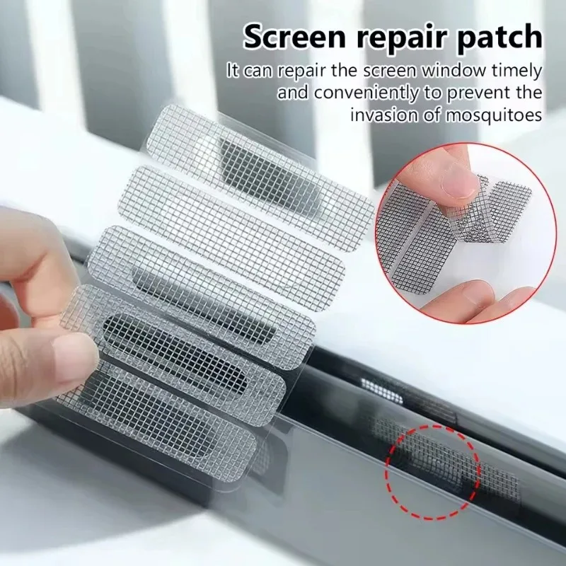 5/10pcs Subsidy for Invisible Repair of Mosquito Net Patch for Exhaust Grille and Window Drain Hole Window Screen Paste Mesh