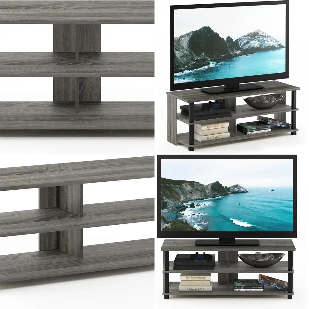

Sully 3-Tier Stand for TV Up to 48 Inch, French Oak Grey/Black