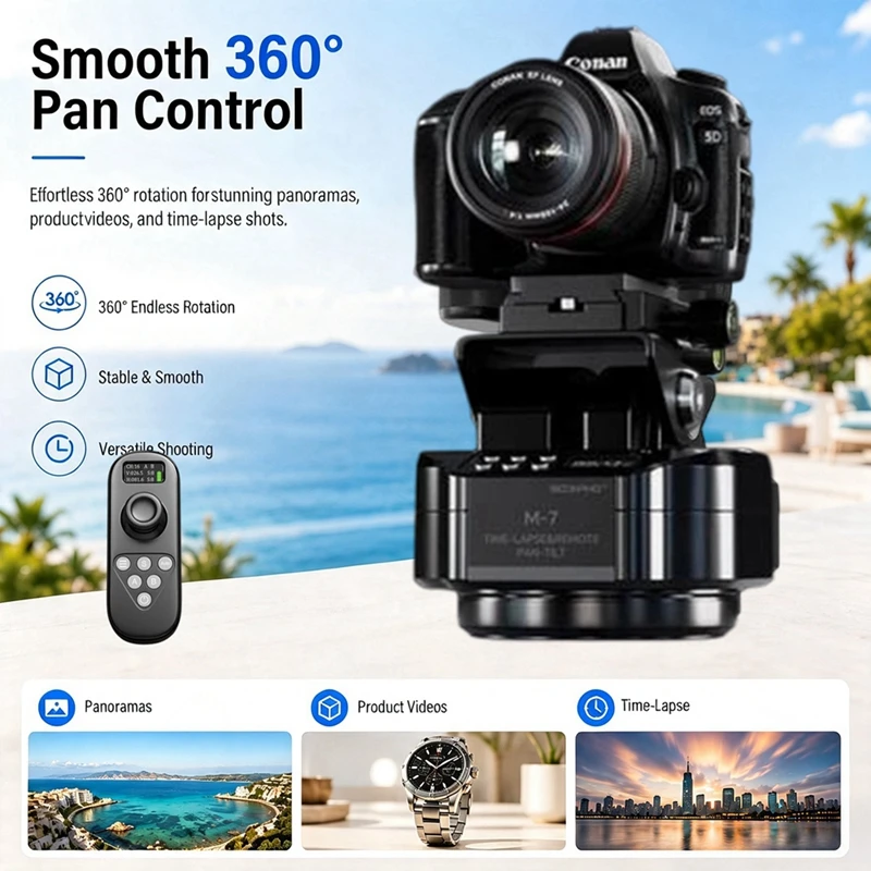 DT98 Wireless Remote Control Digital Display Joystick for SOONPHO M7 PT2000 Pan Tilt Gimbal, 360° PTZ Controller for Video