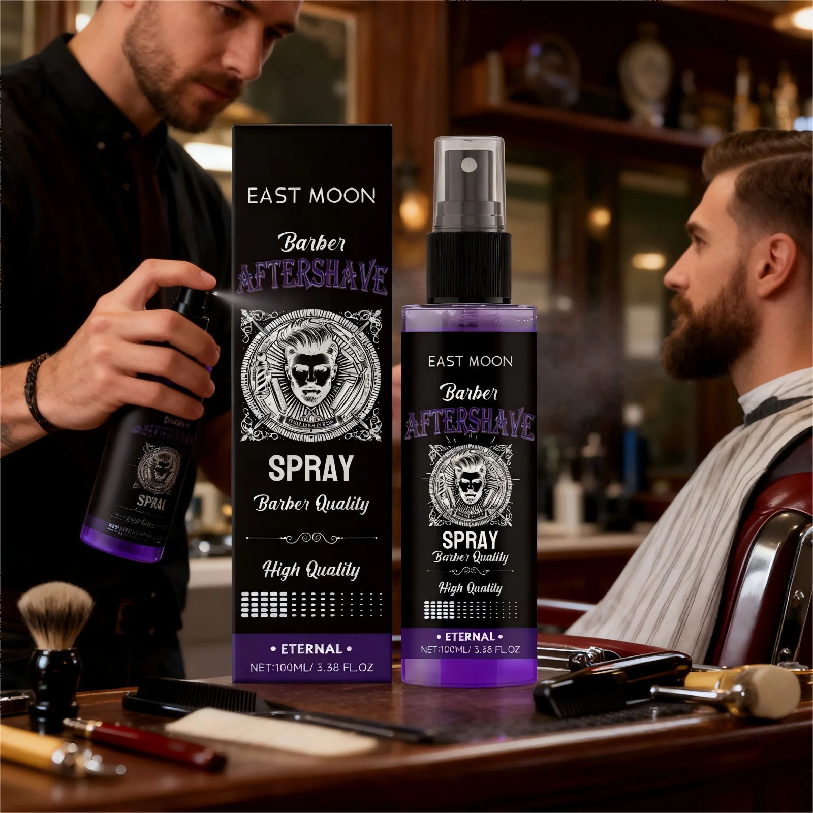 สเปรย์หลังโกนหนวดบำรุงล้ำลึก น้ำมันบำรุงหลังโกนหนวด ซ่อมแซม บรรเทาอาการแห้ง ลดรอยแดง ลดอาการบวม เซรั่มบำรุงเครา