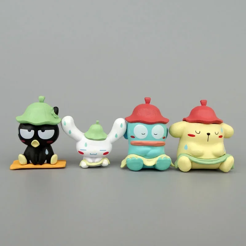 Sanrio Handmade Sauna Shaped Ornament Twisted Egg Pudding Dog Hanton Ugly Fish Jade Guigou Cool Penguin Cartoon Decorative Toy