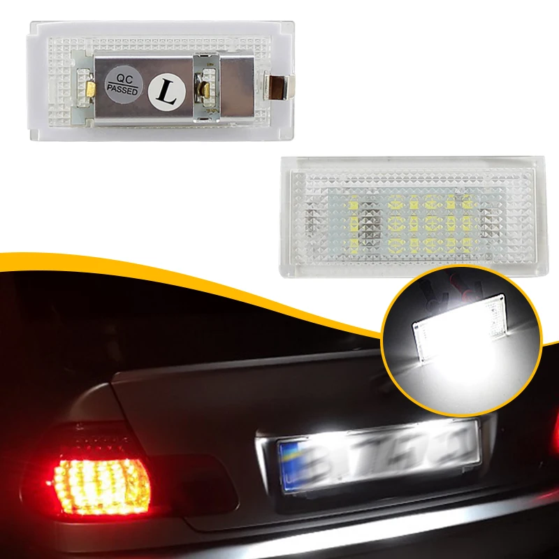 

2 шт. светодиодных задних фонарей подсветки номерного знака для BMW E46 323i 328i 1998-2000, 325i 330i 325xi 330xi, 3 серии 2001-2003