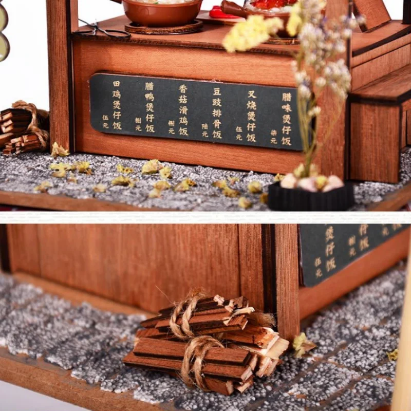 متجر أرز وعاء الطين الصيني من OUZEY، نموذج ريترو لوفت DIY، مشهد طعام الشارع الآسيوي للمراهقين #2