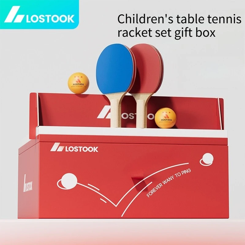 

Children Table Tennis Racket Gift Box Mini Ping Pong Table Tennis Trainer Portable Indoor Sports Game Training Set For Kids