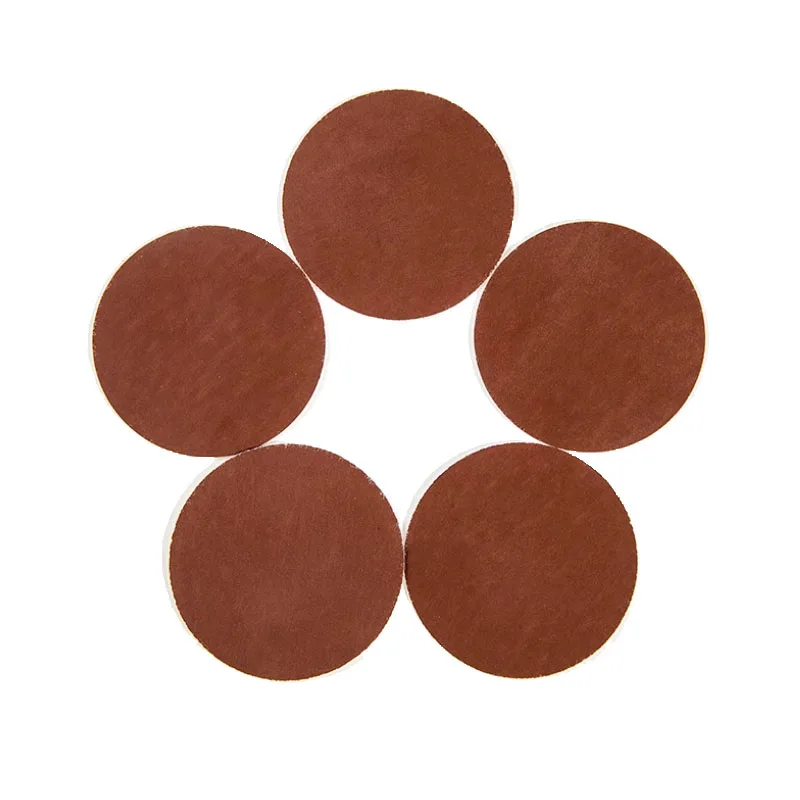 50mm Disc Sandpaper Self-Adhesive Sanding Disc Brushed Back Velvet Disc 2inch Flocked Air Grinder Sandpaper Disc Red Sand Polishing
