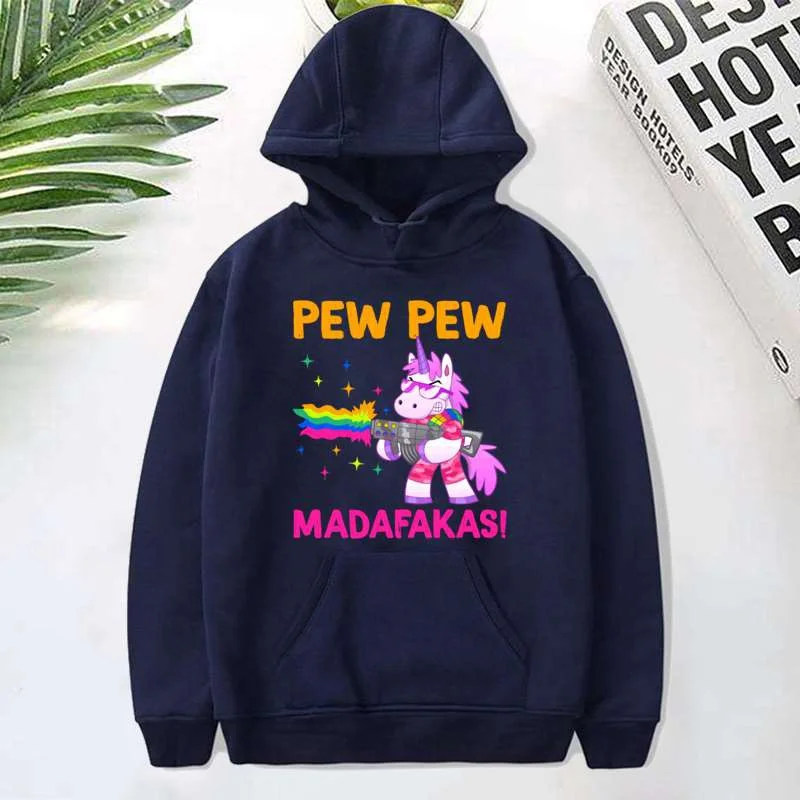 Hot Pew Pew M-Madafakaes Style Hoodies Pullover Women Printed Casual Outdoor Pocket Long Sleeve Hooded Hip Hop Coats Sweatshirts