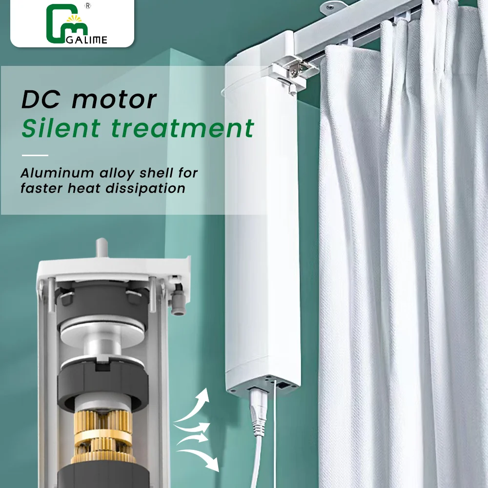 Smart Automatic Curtain,Motorised Curtain,Remote Control Curtain Ultra-quiet Smart Home Electric Curtain Motor Kit