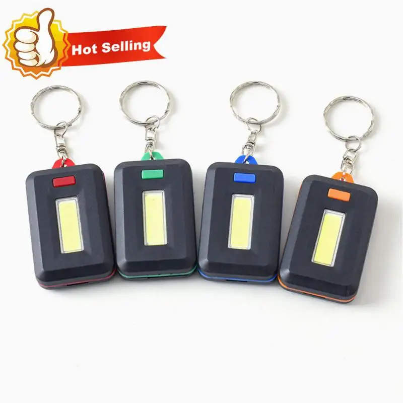 LED Emergency Flashlight Mini Keychain Light Flashlight Outdoor Camping Emergency Lamp warning safety light Portable Lighting