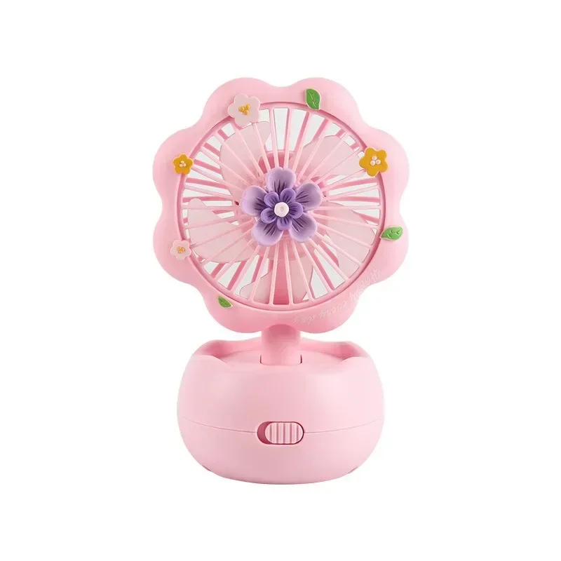 Venta caliente de escritorio lindo Mini ventilador de mano estudiante portátil ventilador USB de alto viento silencioso
