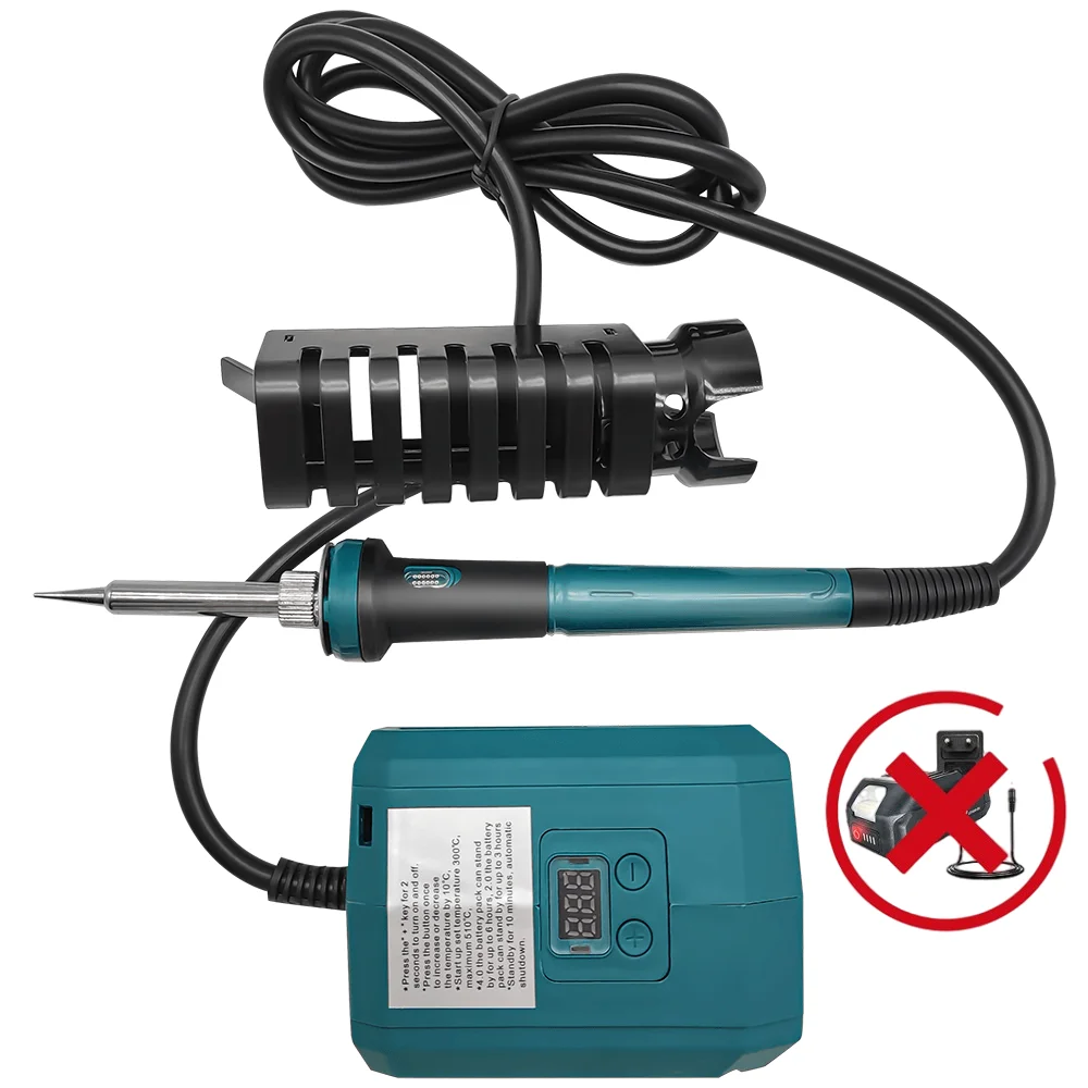 PATUOPRO Electric Soldering Iron Cordless Temperature Adjustable Welding Repair Power Tools For Makita 18V Battery(No Battery)