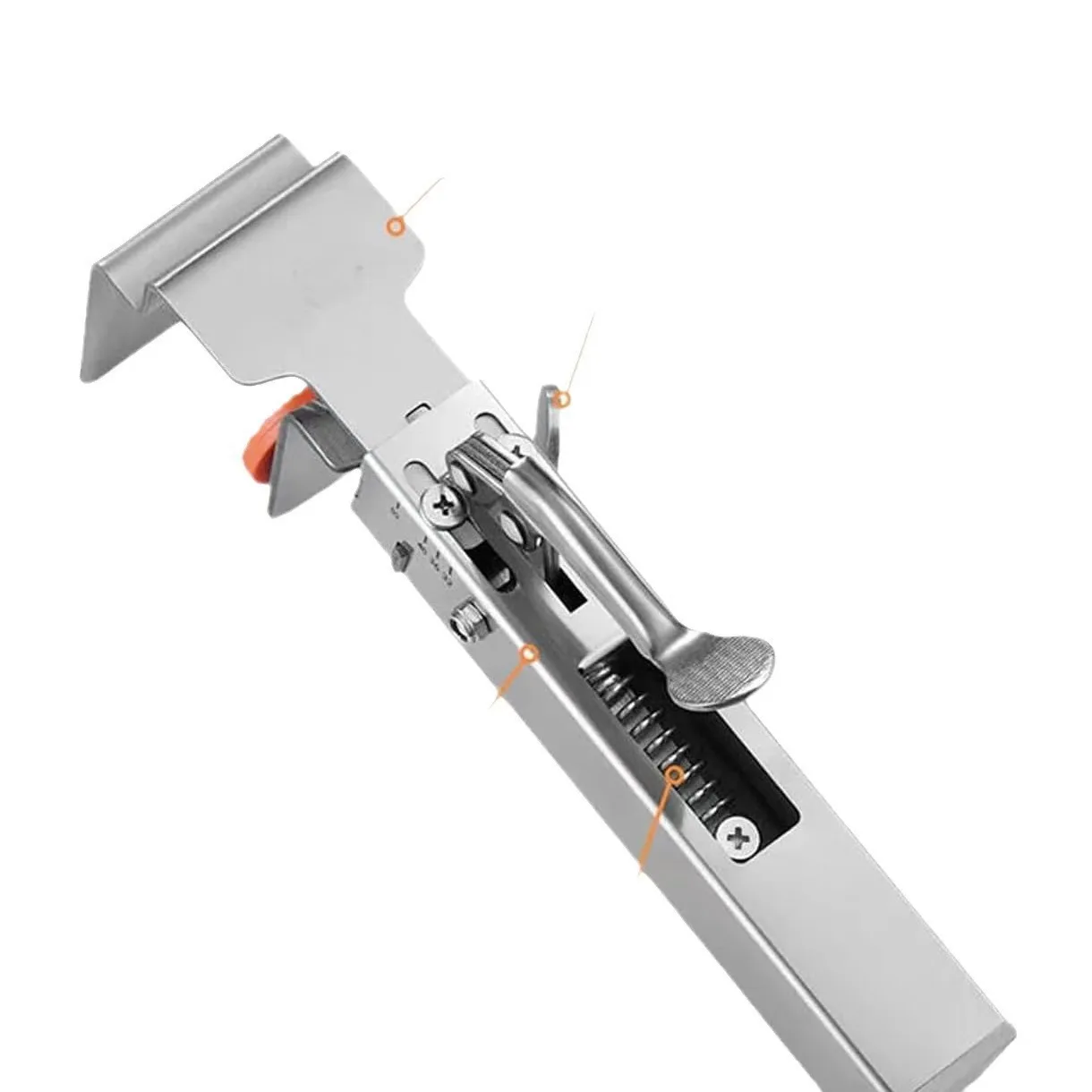 

Новый зажим для прессового ящика из нержавеющей стали, регулируемый телескопический крепежный зажим, вспомогательный инструмент для установки ящика без ручек