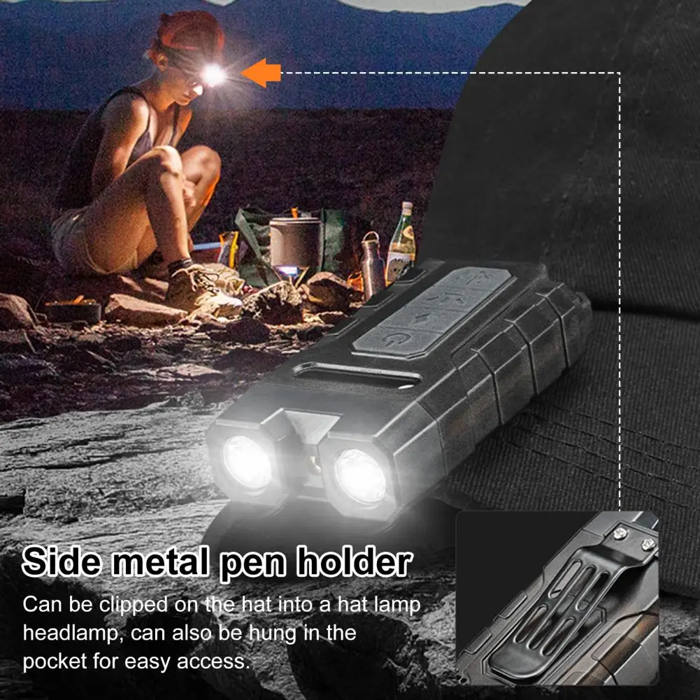 Emergency Alarm Flashlight Rechargeable Emergency Light Super Bright Led Flashlight with High Lumens Multiple Modes for Outdoor