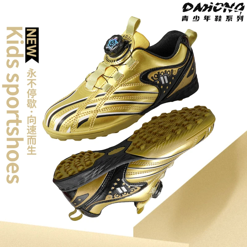 

New Men Soccer Cleats Long Spikes Football Boots Training Shoes Ankle Sneakers Indoor Futsal Match Sport TF/FG Seamless