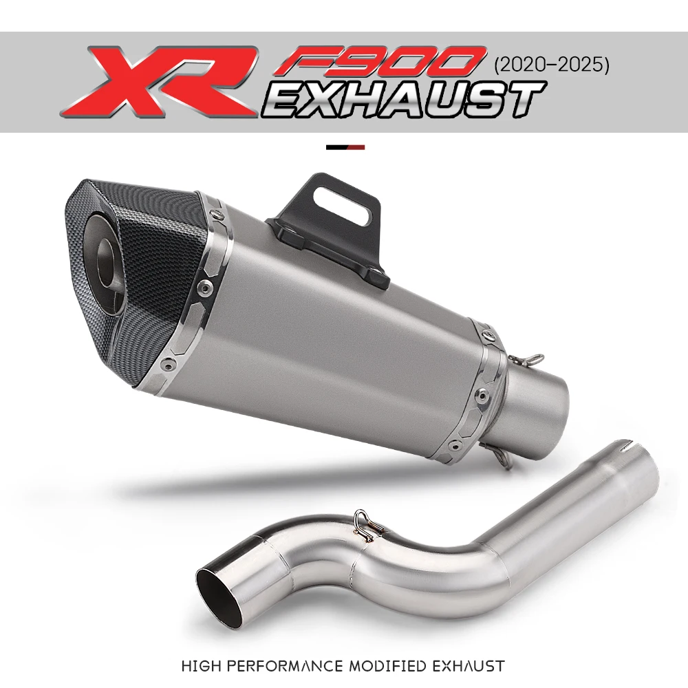 2020-2025 Slip-On Motorcycle Exhaust Systems for F900R F900XR F900R XR New 51mm Interface Mid Link Pipe Modification for F900R