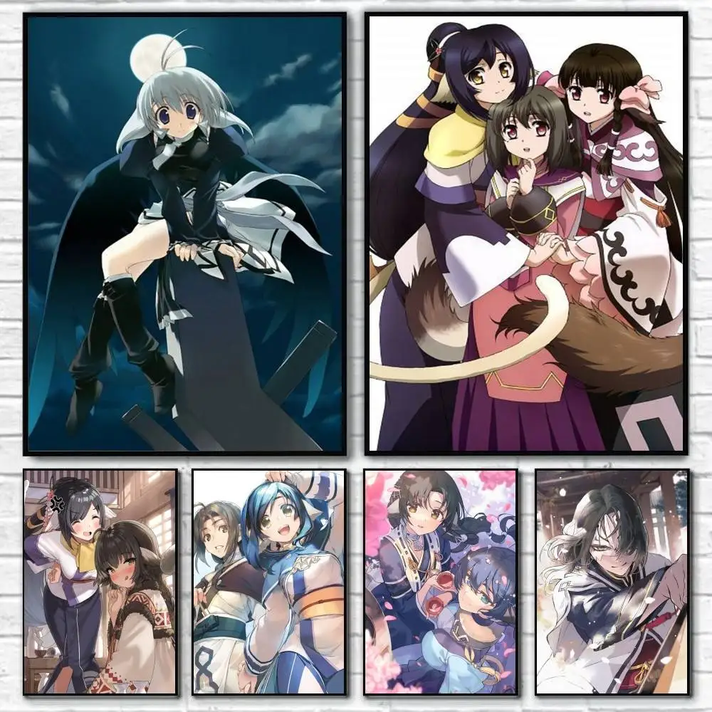 Utawarerumono  Kamyu  Poster Waterproof HD Art Wall Decal Self-Adhesive Print