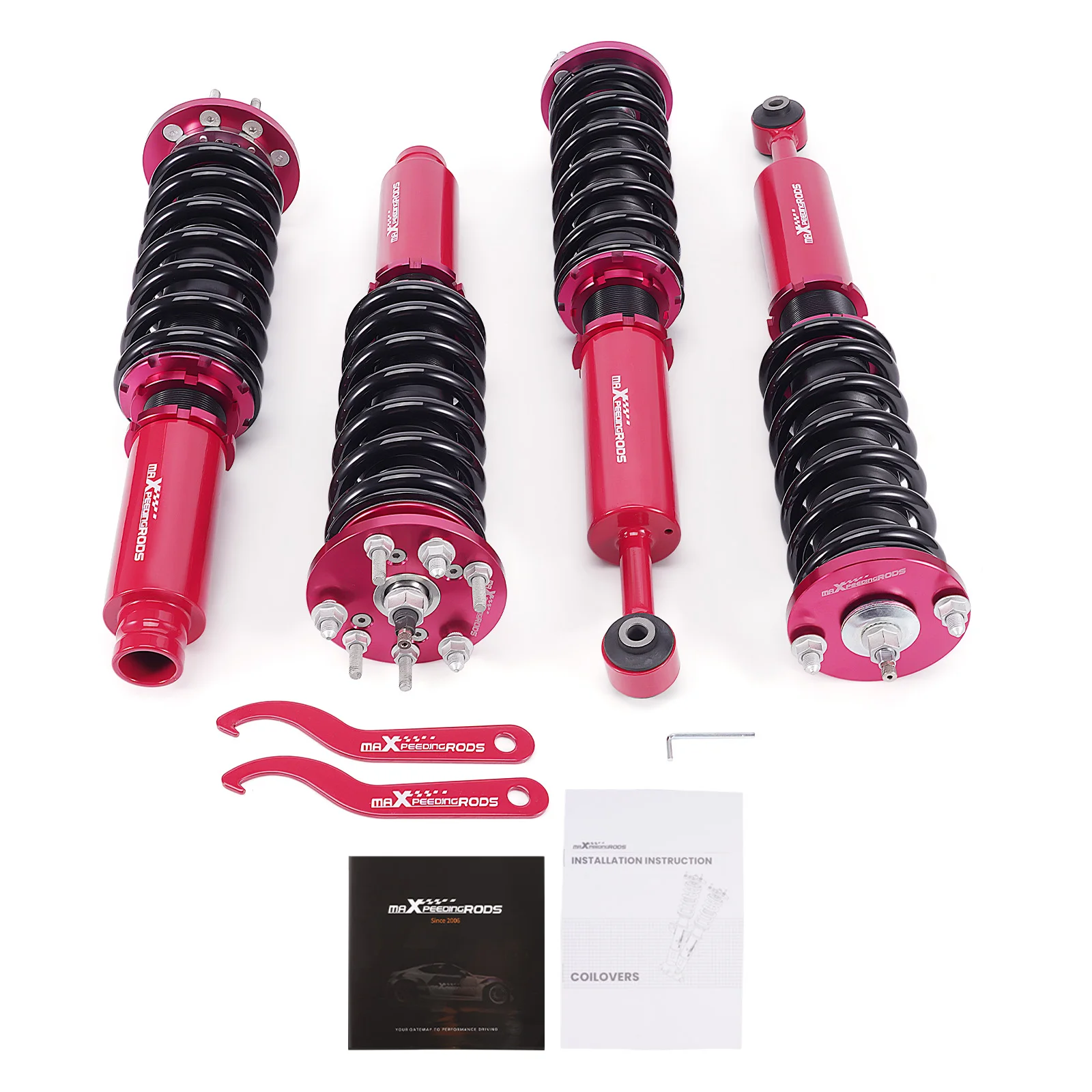 

MaXpeedingrods койловеры 24-ходовой амортизатор стойки амортизатор комплект для Honda Accord 2003-07