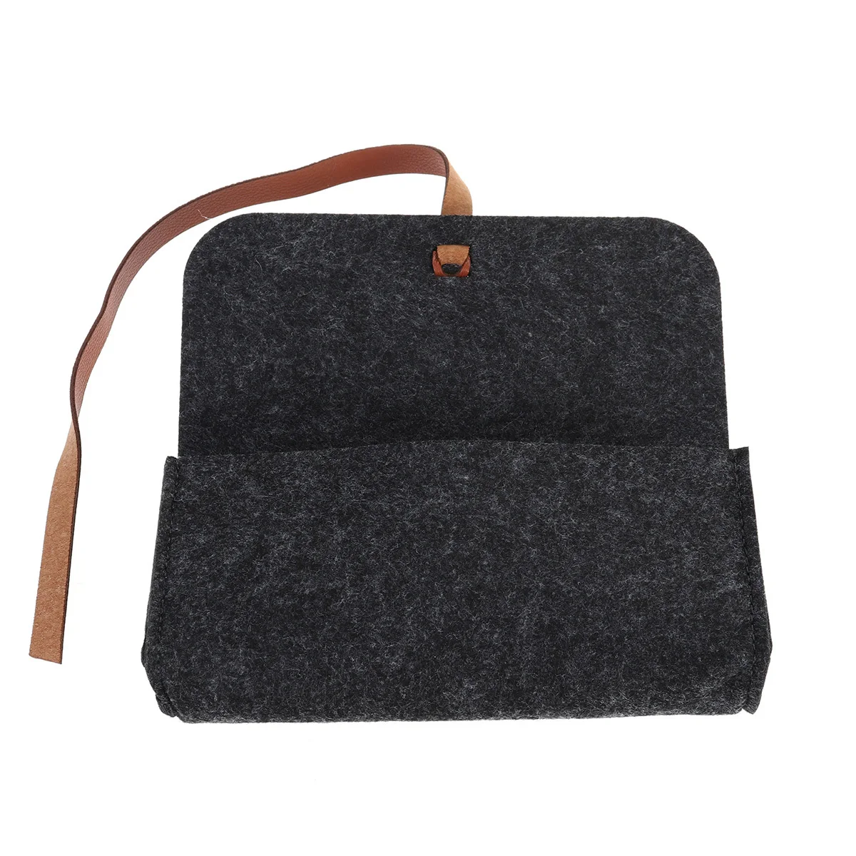 

Felt Eyeglasses Case Glasses Storage Bag Compact Lightweight Organizer for Pens Cosmetics Artists Writers Architects Dark Grey