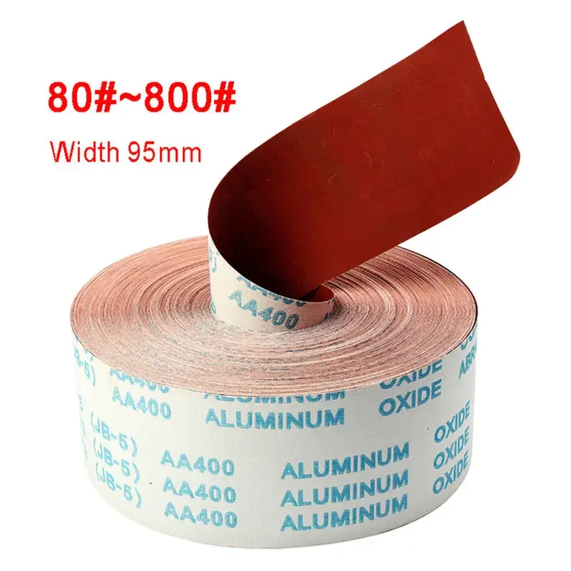 1Meter Sanding Paper 95mm Width Sanding Sandpaper Roll For Metal Wood Carving Furniture Polishing Grit 80 # ~800 #