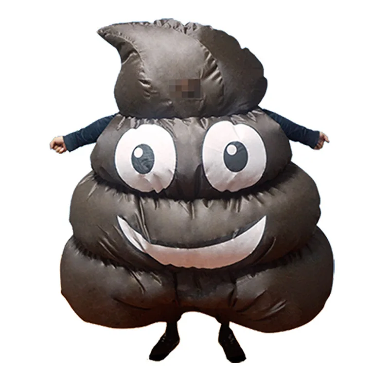 Adult Funny Inflatable Costume for Cosplay Party Spoof Poop Blow Up Fancy Dress Suit Halloween Christmas Carnival Costumes