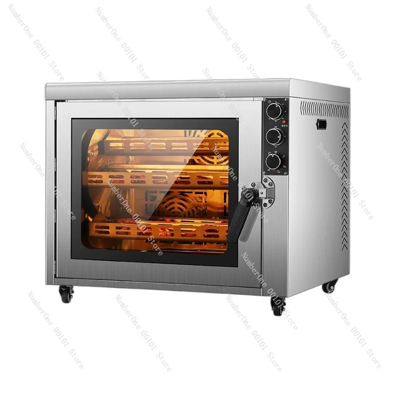 Household multi-functional automatic pizza cake oven Commercial large-capacity large bread baking biscuit electric oven