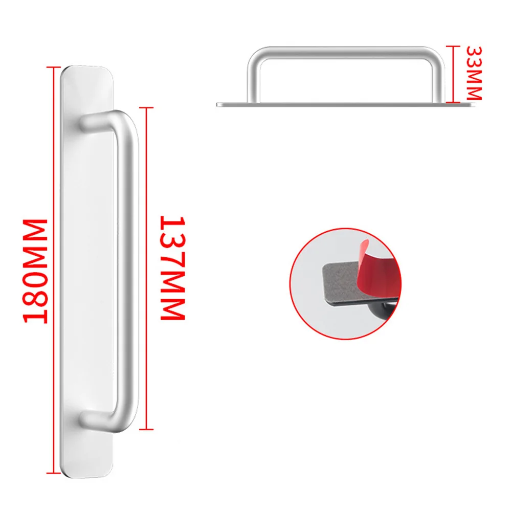 Barn Door Pull Push Plate  Duty Gate Handle Sliding  Door Pull Handle Bedroom Sliding Door Furniture Hardware Black Carbon