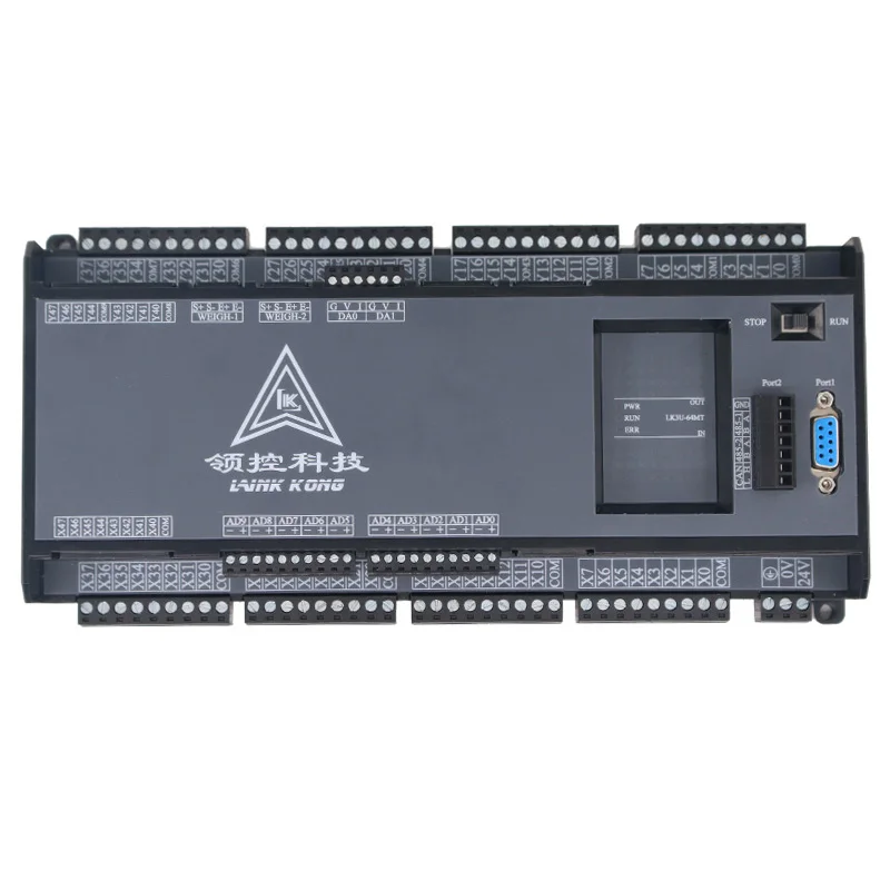 LK3U 64MR 64MT-10AD2DA Shell 8-axis Pulse FX3U Controller RS485 32 Inputs, 32 Outputs