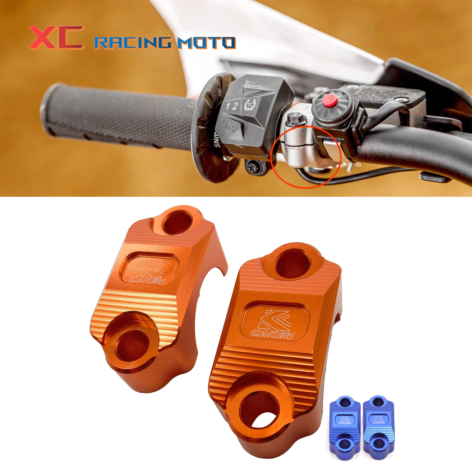 Brake Master Cylinder Clutch Handlebar Bar Clamp Cover Holder for SX SXF XC XCW EXC XCF EXCF 85 125 250 300 350 450 500 525 530