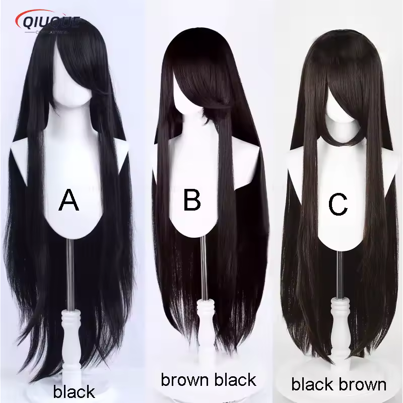 80 Colors 100cm Long Straight Cosplay Wig Anime Compatible Universal Omopinenet Heat Resistant Synthetic Hair Wigs + Wig Cap - Image 13