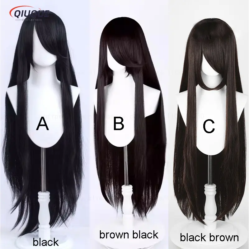 80 Colors 100cm Long Straight Cosplay Wig Anime Compatible Universal Omopinenet Heat Resistant Synthetic Hair Wigs + Wig Cap - Image 13