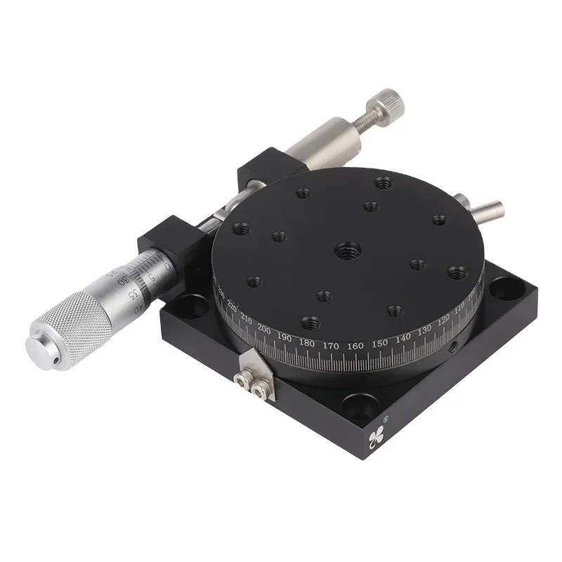 New C&K 360 Degree 60mm Rotary Stage Manual Rotation Platform Positioning Translat Stage For Optical Instrument Table