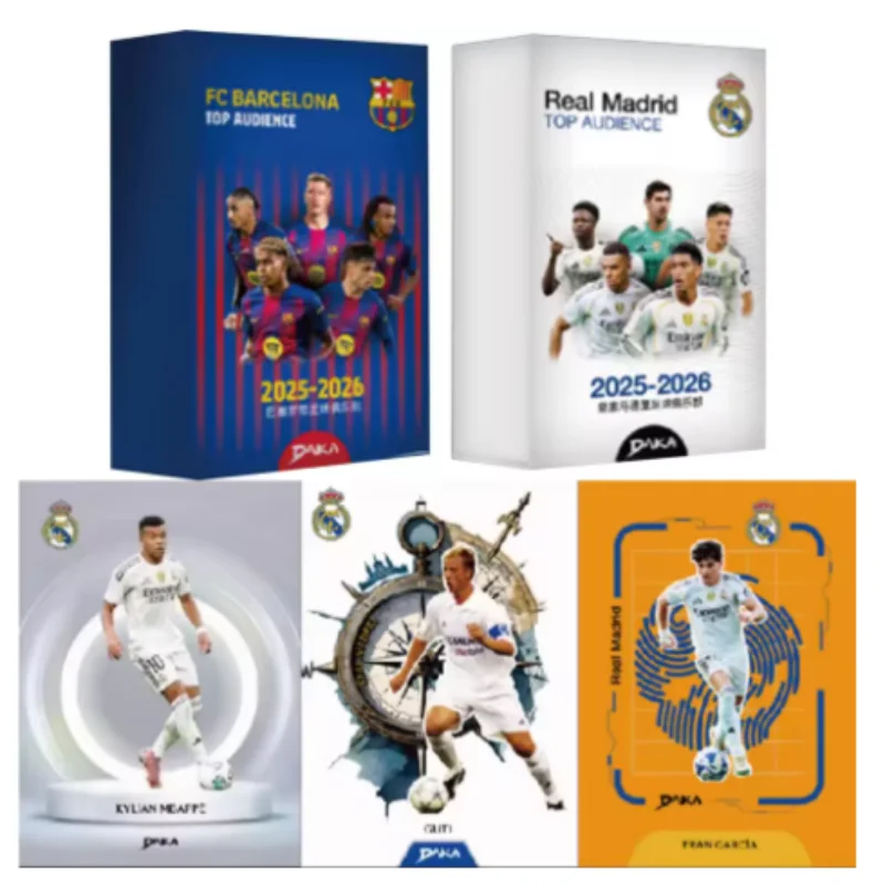 

DAKA Genuine 2024-25 Season TOP AUDIENCE Series Real Madrid & Barcelona Star Player Card Football Club Box Gifts